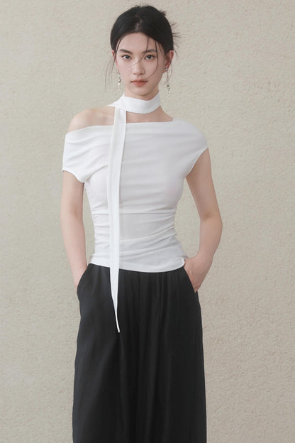 Summer White Flutter T-Shirt