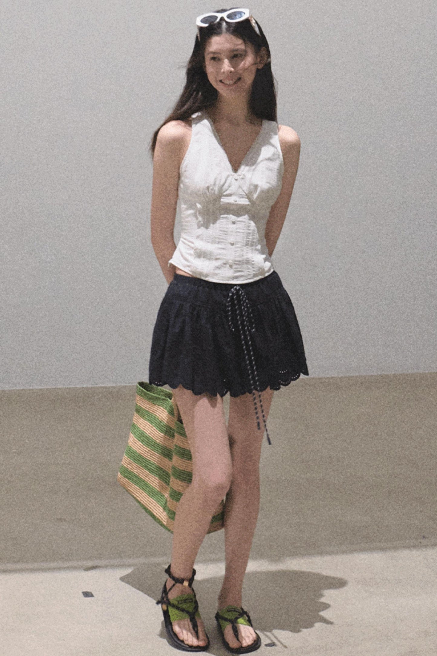 Ruffled V-Neck Camisole