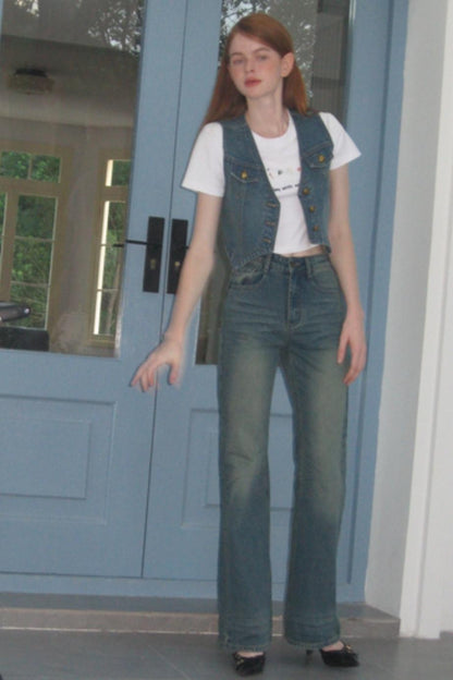 Vintage Denim Vest