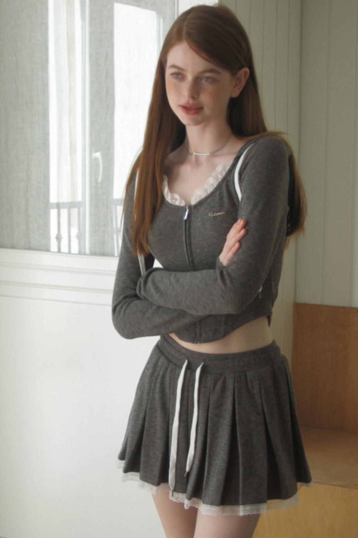 Lace Hooded Cardigan Set-Up