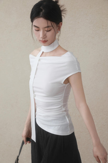 Summer White Flutter T-Shirt