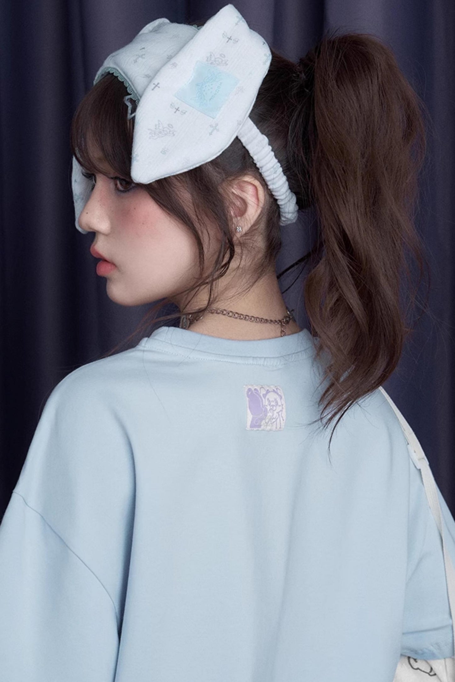 Blue & White Splice T-Shirt