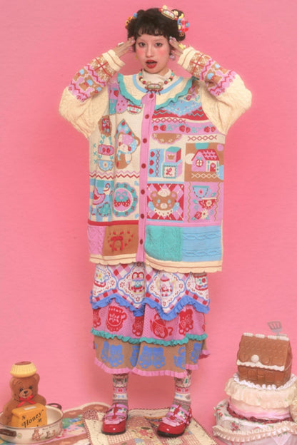 Multi-Piece Patchwork Sweater