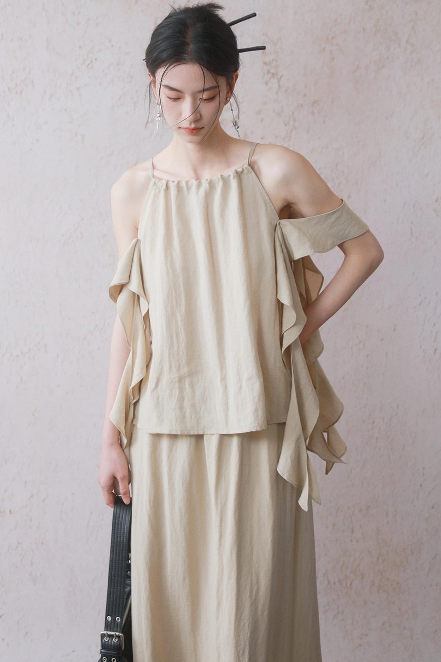 Ruffled Camisole Set