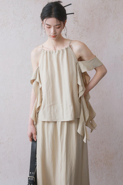 Ruffled Camisole Set