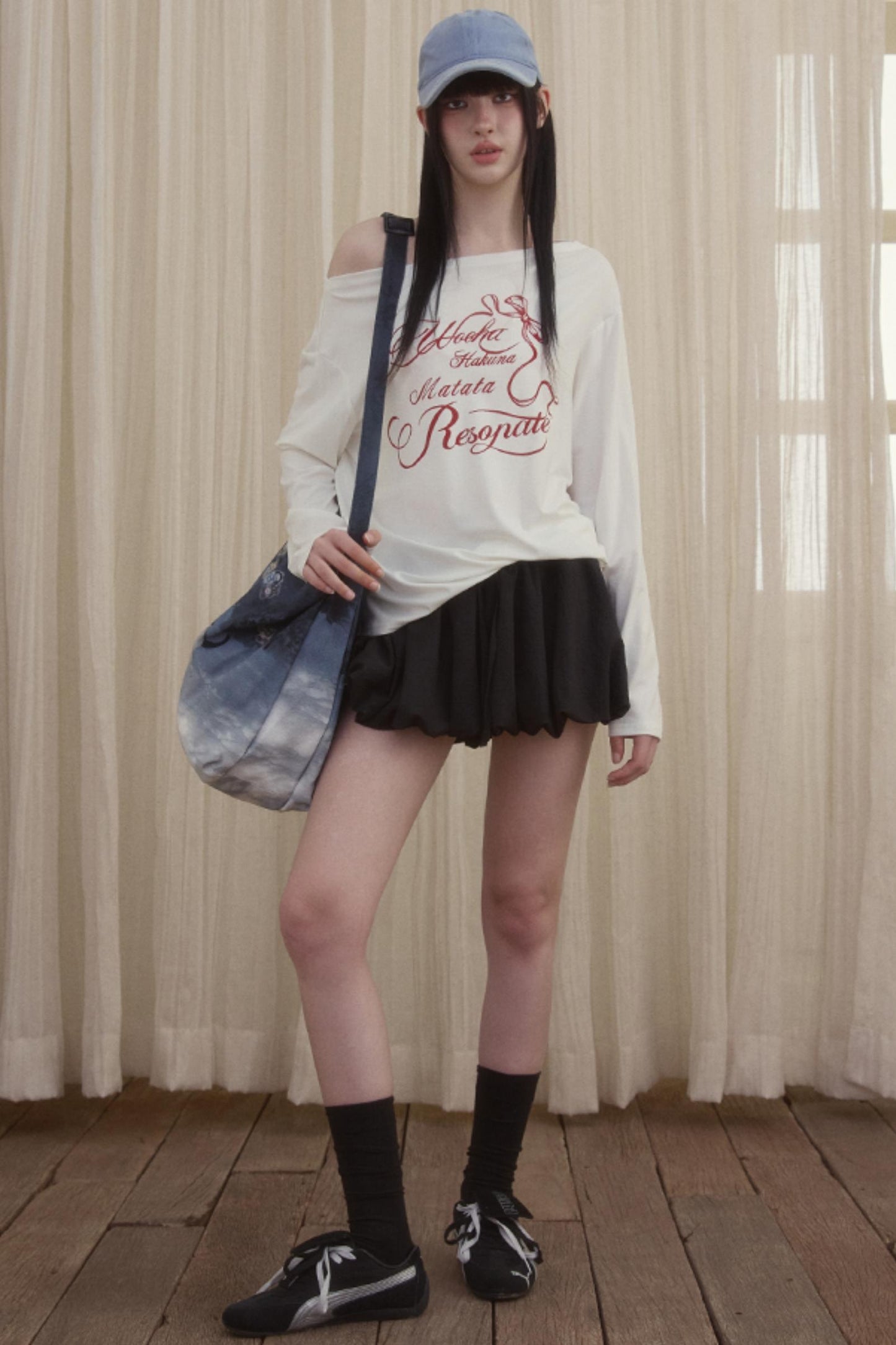 Asymmetry Collar T-Shirt