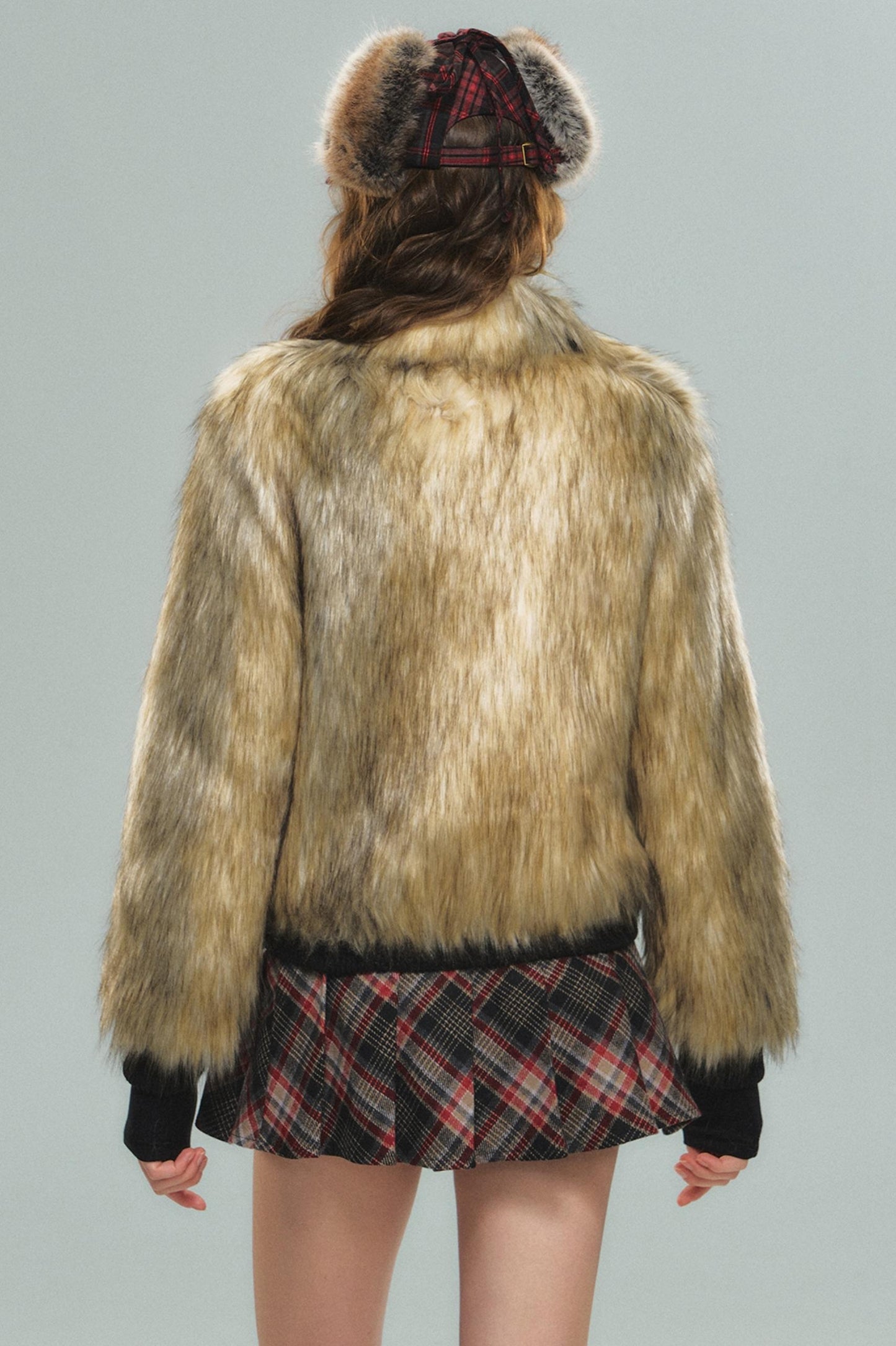 Imitation Fox Fur Coat