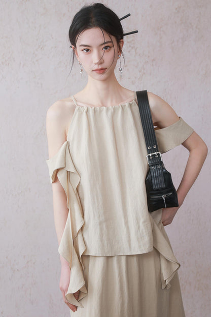 Ruffled Camisole Set