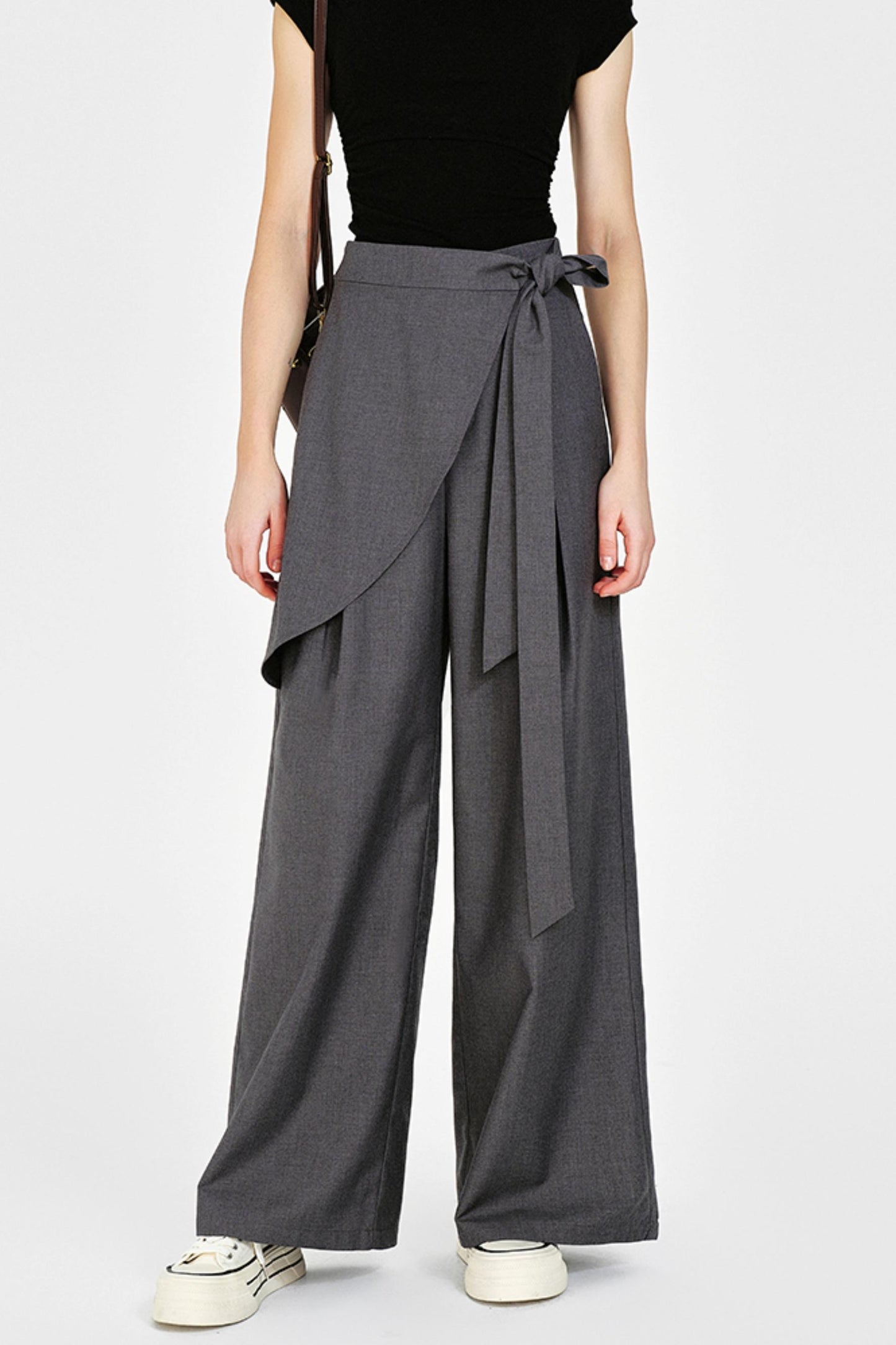 Irregular Wide-Leg Pants