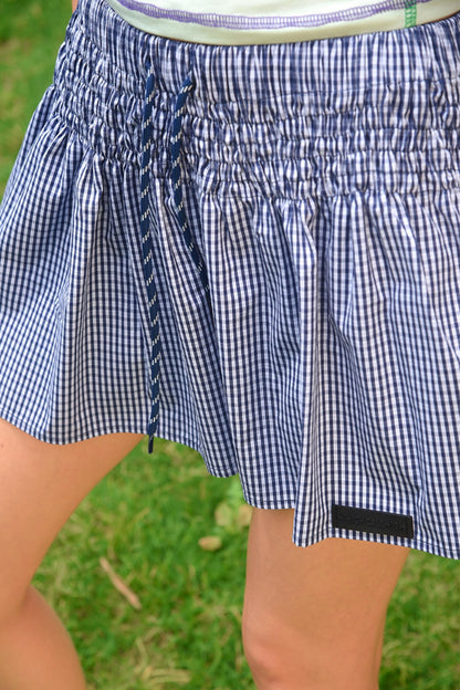 Blue Plaid Skirt