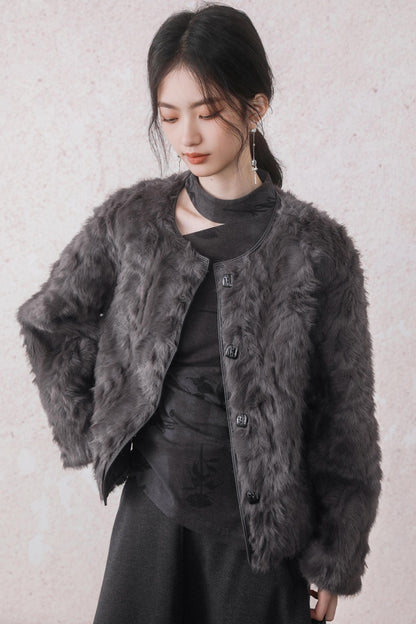 Eco-Friendly Fur Jacket