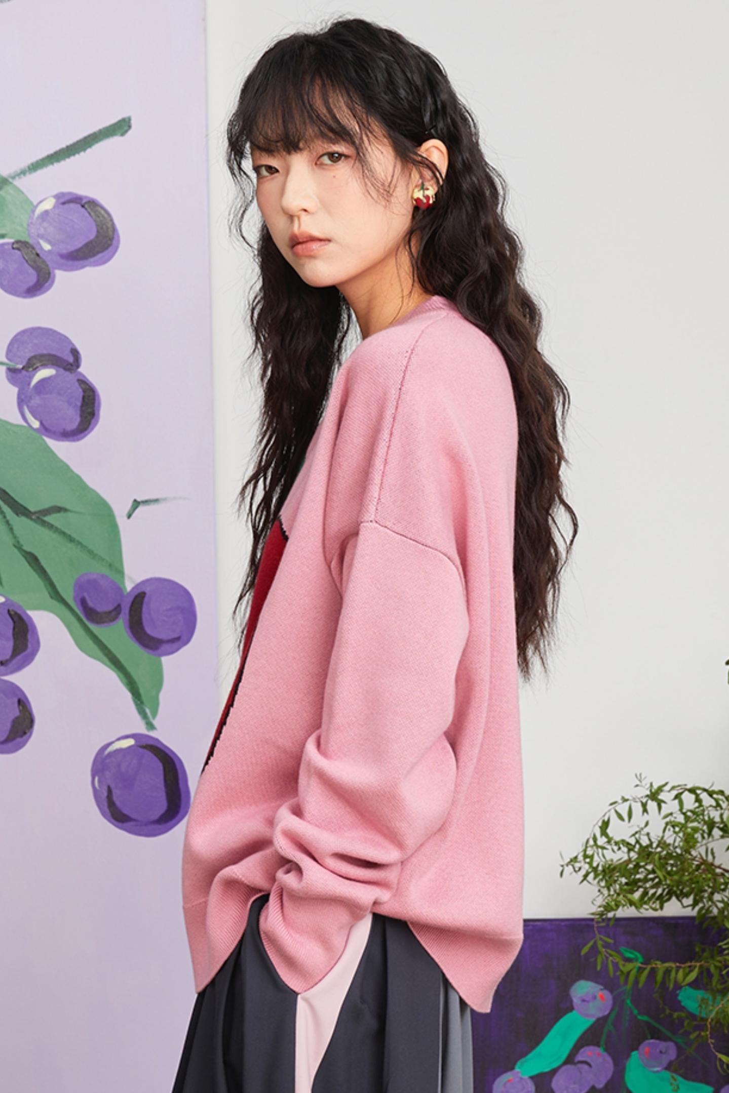 Art Apple Knit Sweater