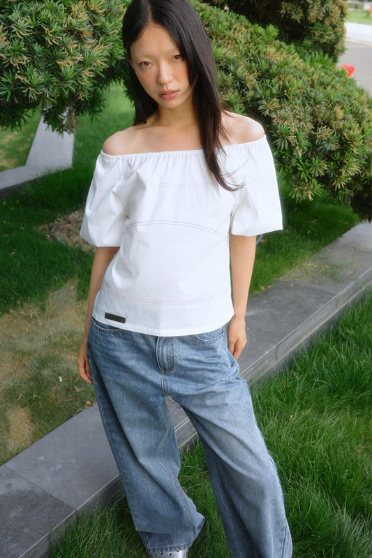 Blocked Neckline Tee