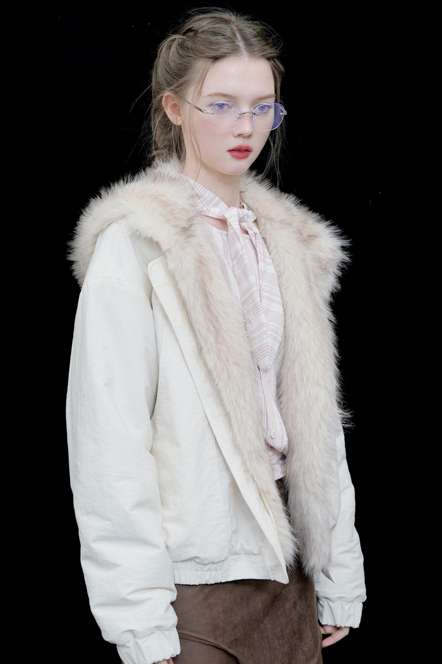 Reversible Fur-Trimmed Jacket