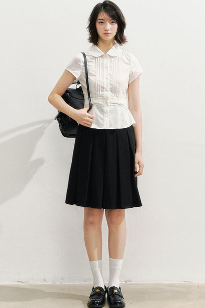 Polka Dot White Bow Girl Shirt