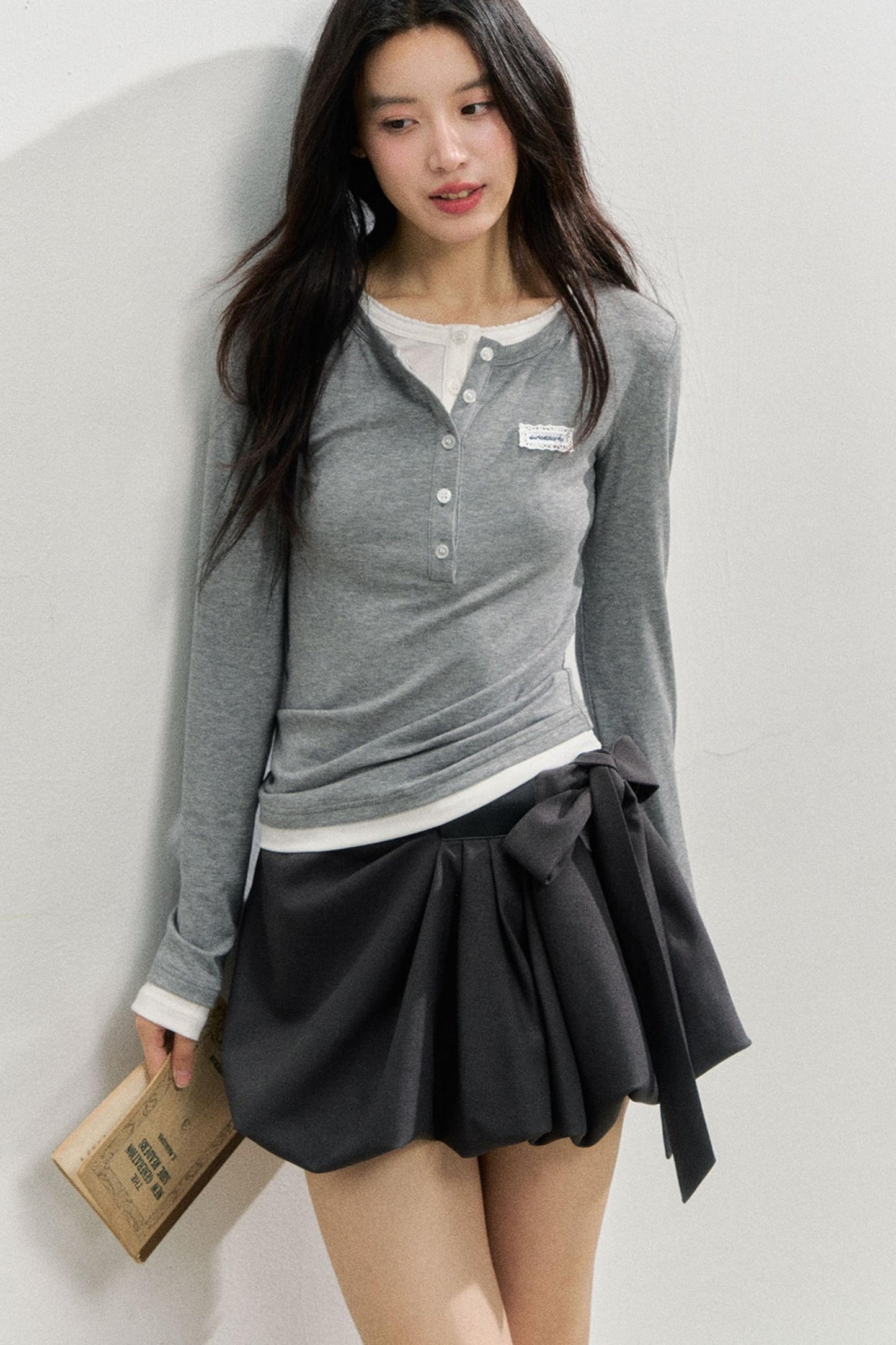 소프트 라이오셀 긴팔 티셔츠