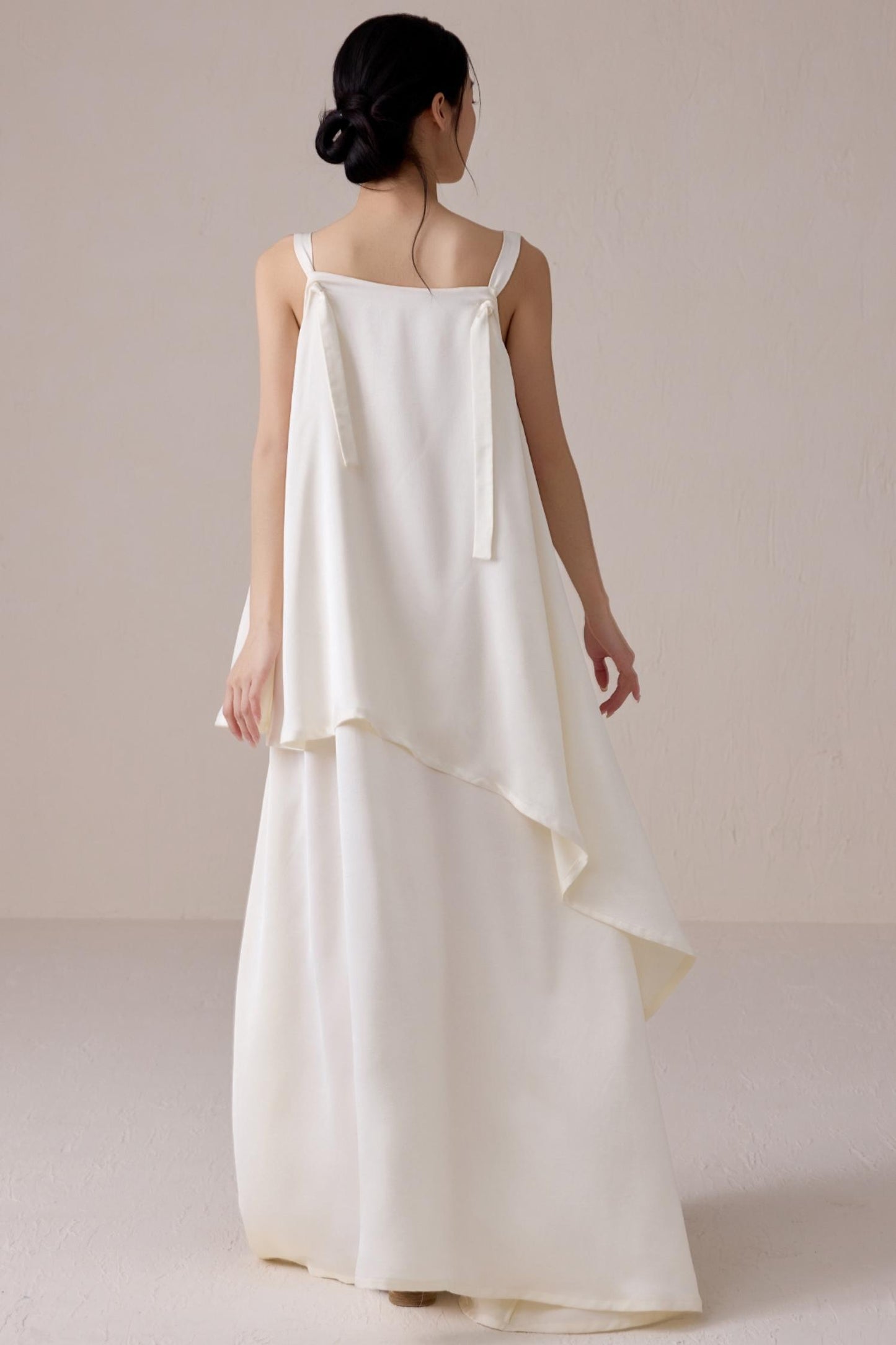 Ethereal Beige Summer Dress