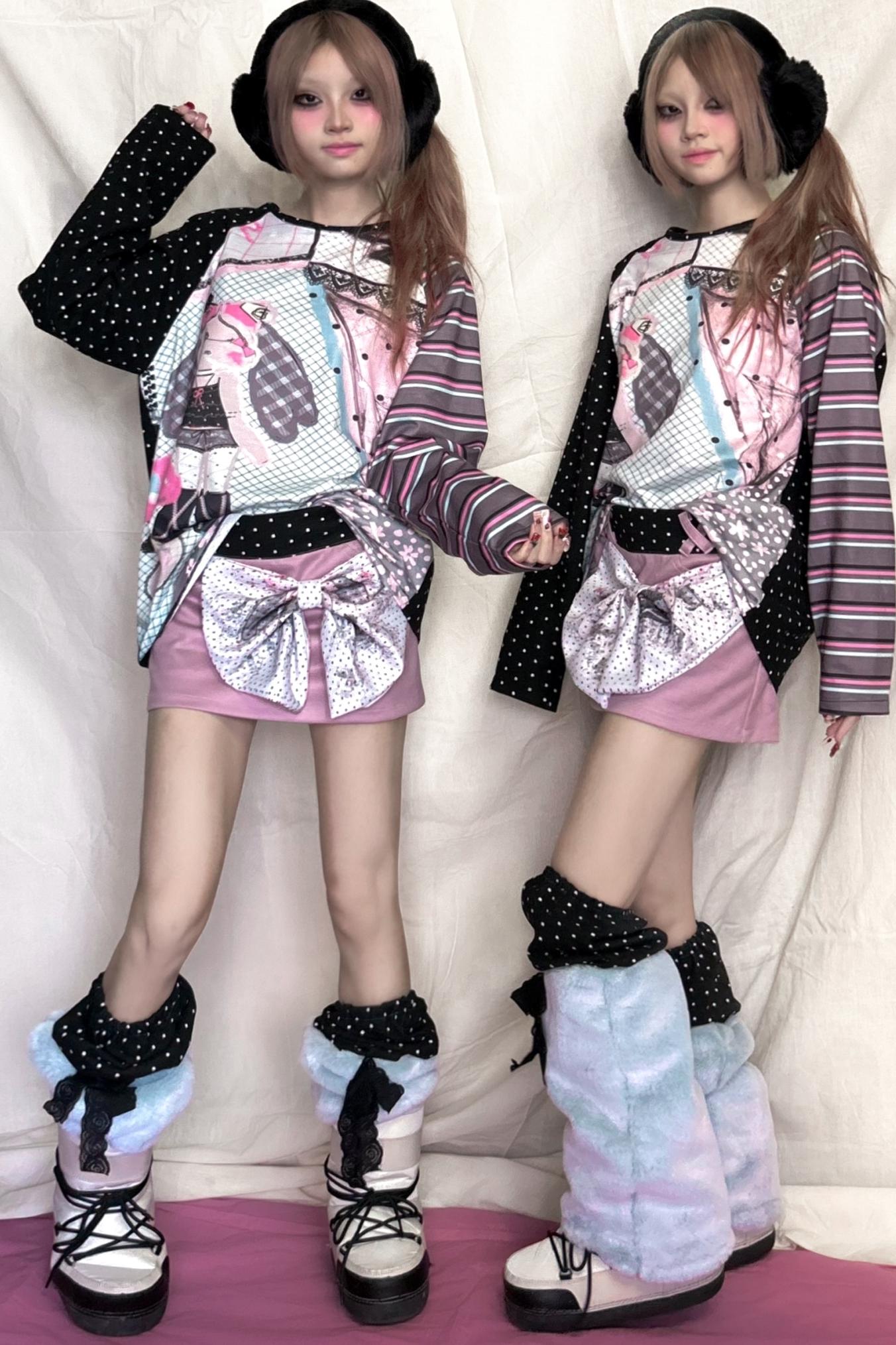 Plush Polka Dot Socks Cover