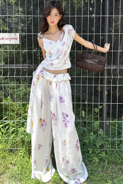 Breeze Chiffon Wide Leg Set-Up