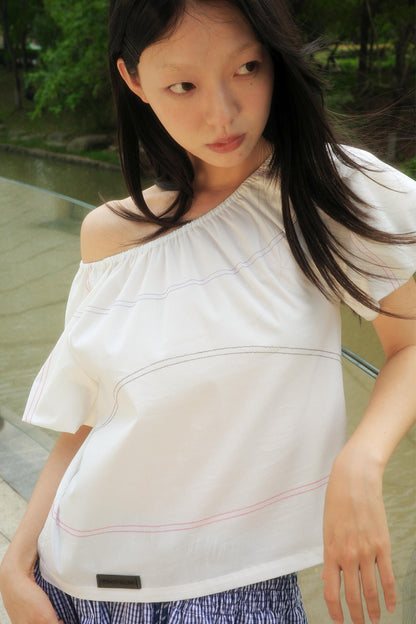 Blocked Neckline Tee