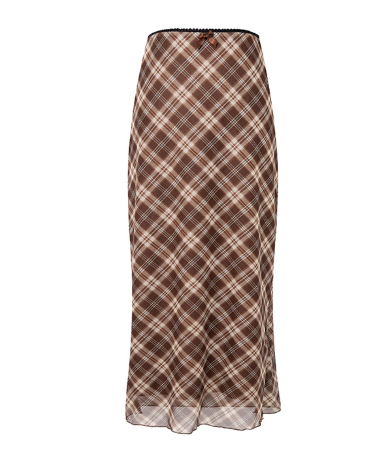 Vintage Lace Split Skirt