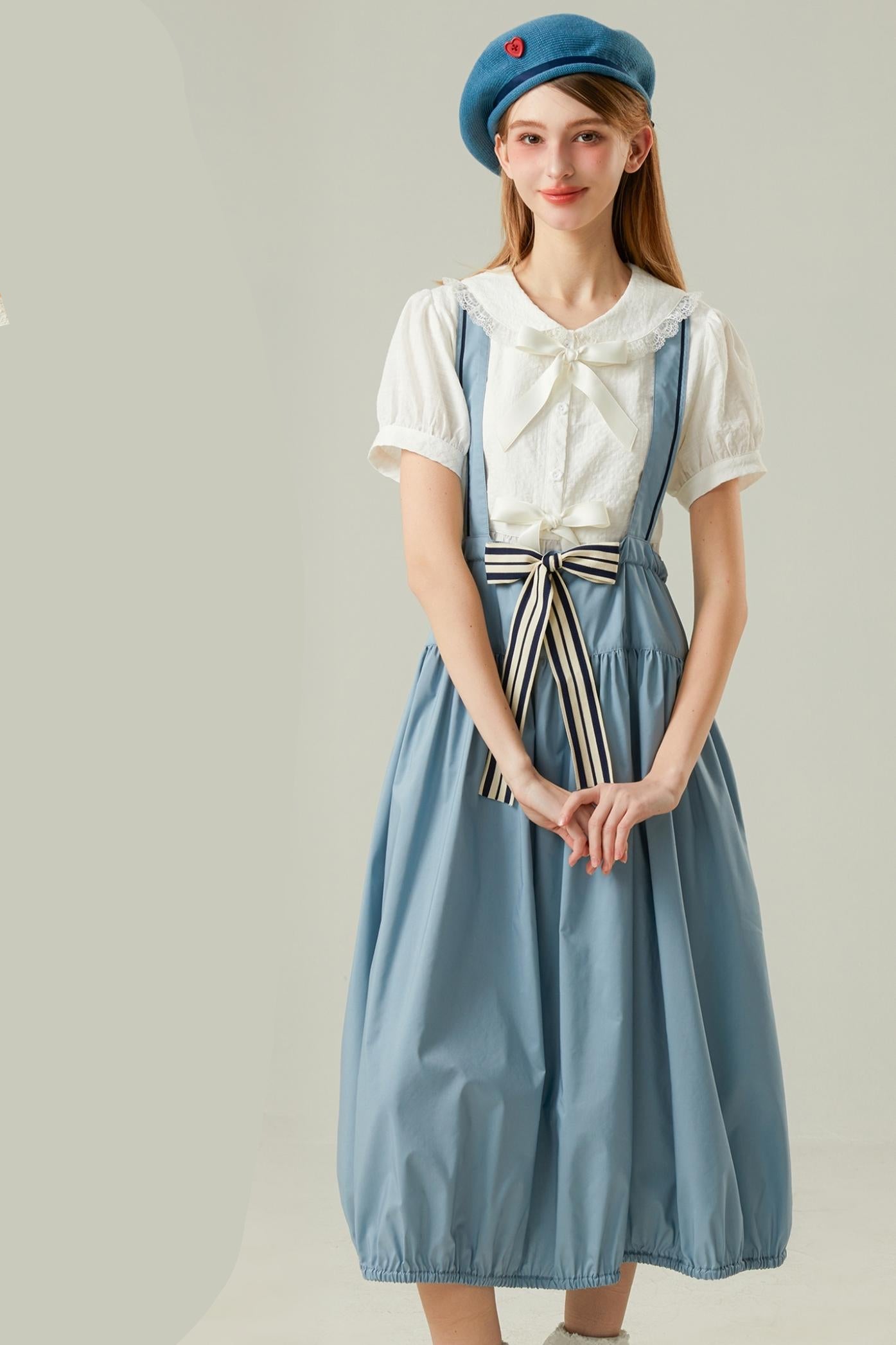 Blue Strappy Maxi Dress