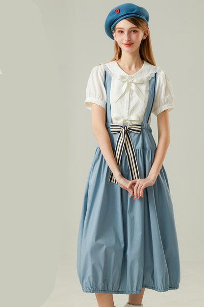 Blue Strappy Maxi Dress