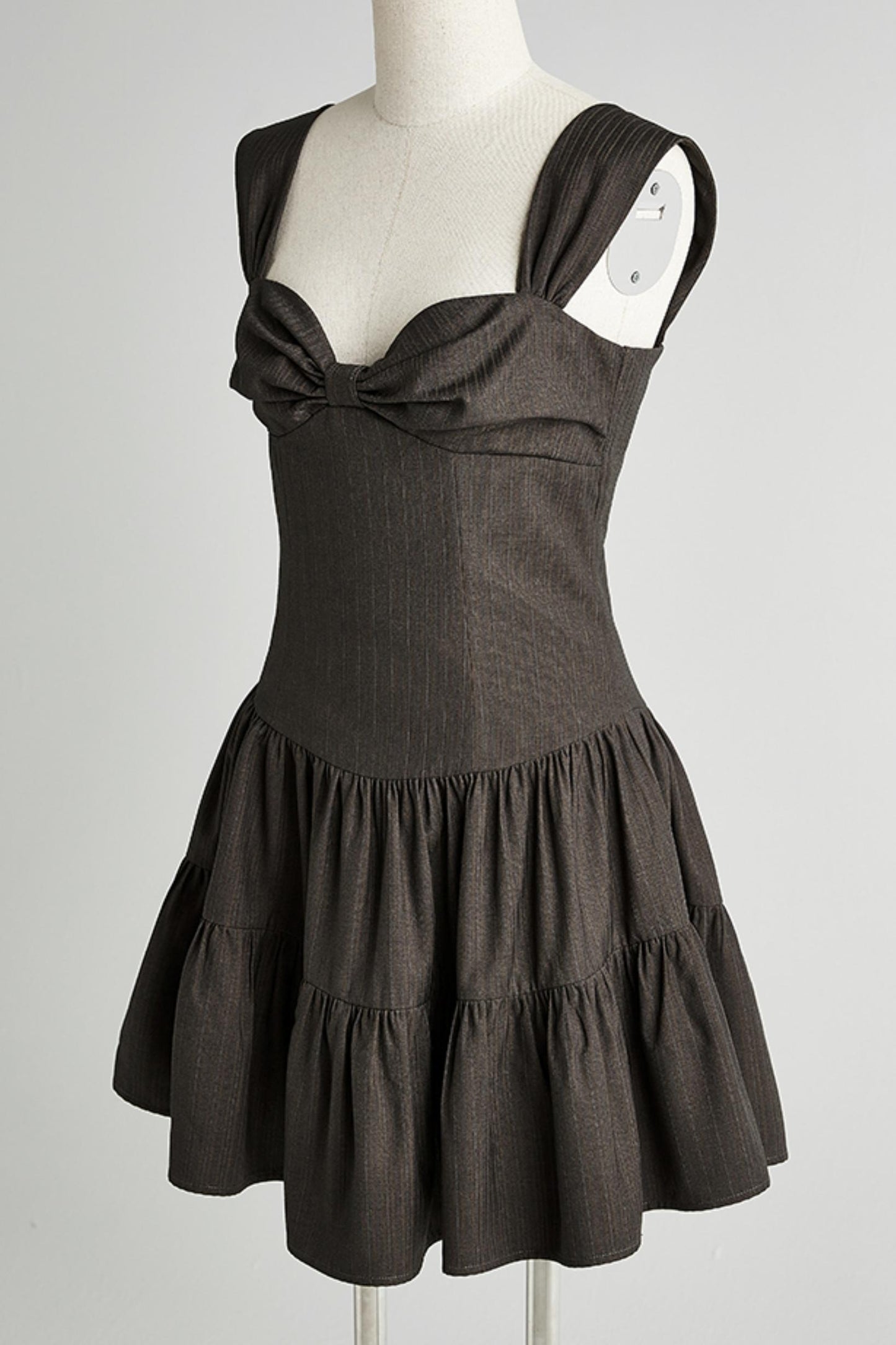 Brown Bow Ballroom Dress