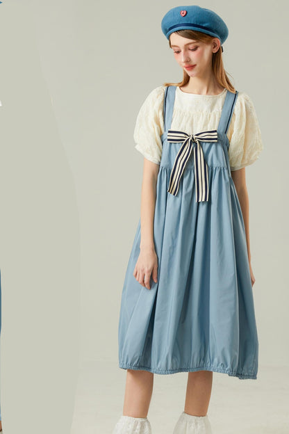 Blue Strappy Maxi Dress