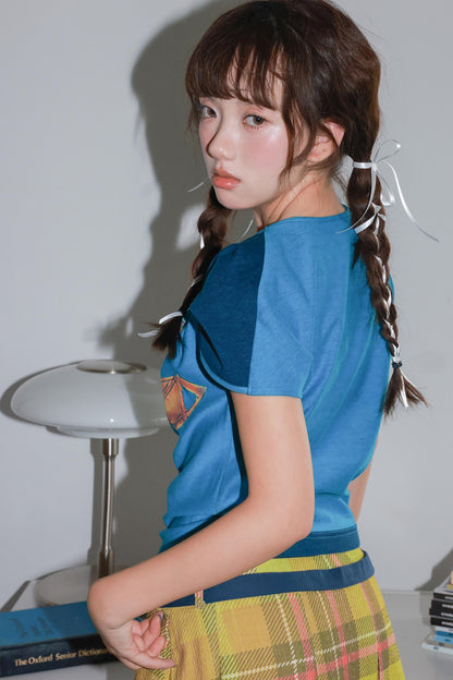 Blue Mouse Kink Design T-Shirt