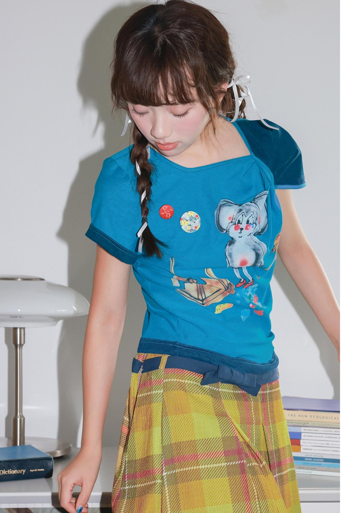 Blue Mouse Kink Design T-Shirt