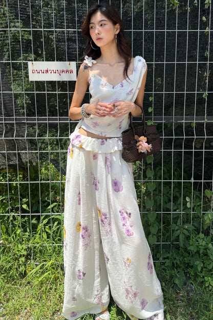 Breeze Chiffon Wide Leg Set-Up