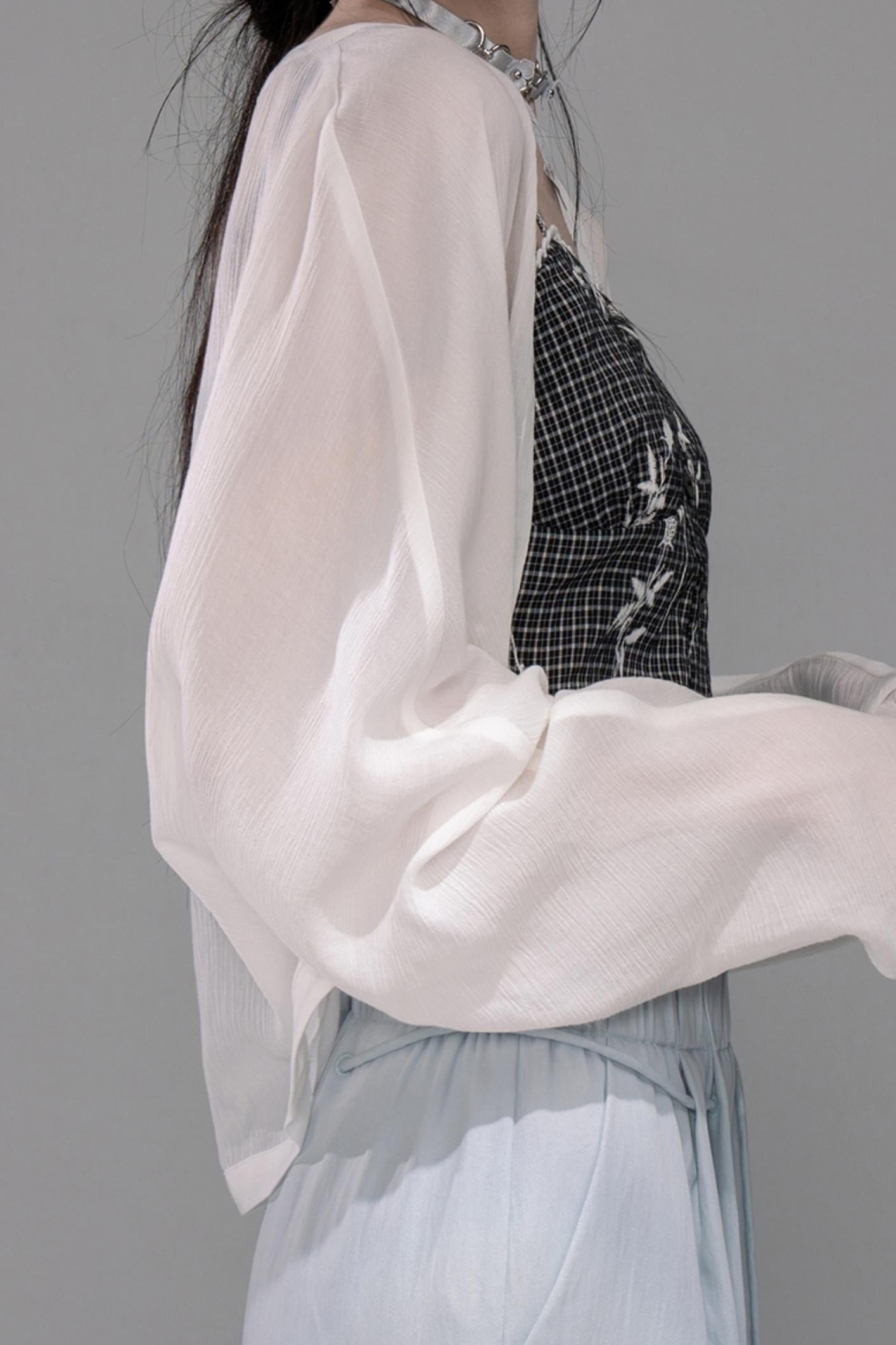 Cool Oxygen Bat-Sleeve Cardigan