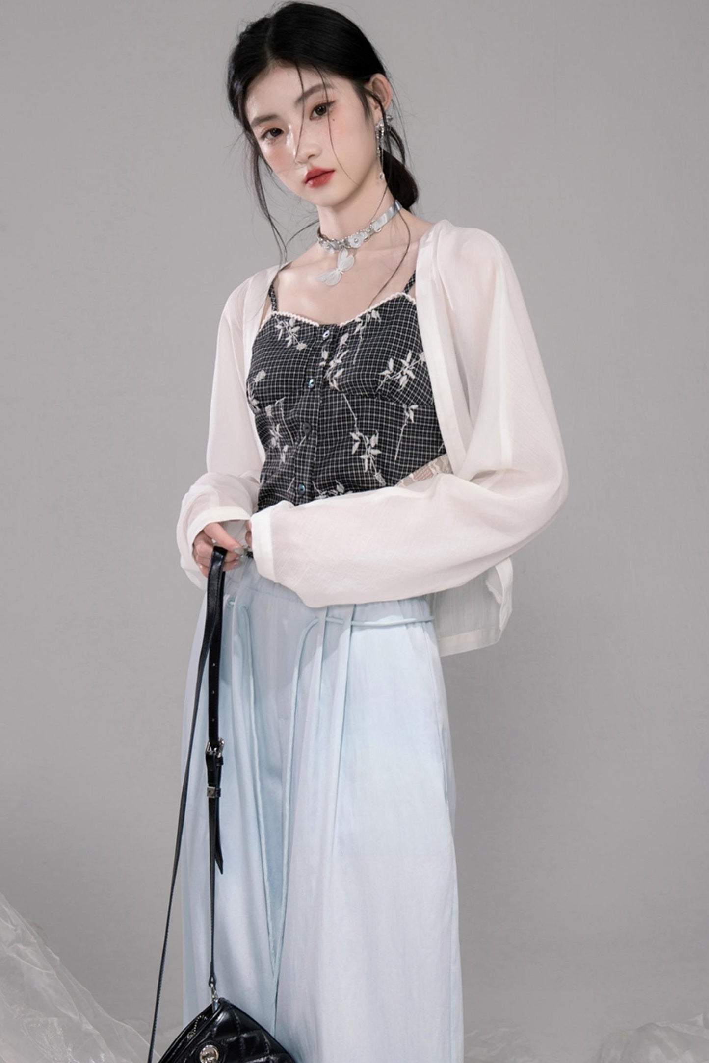 Cool Oxygen Bat-Sleeve Cardigan