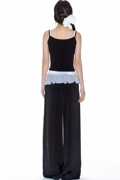 Stitched Straight Leg Pants