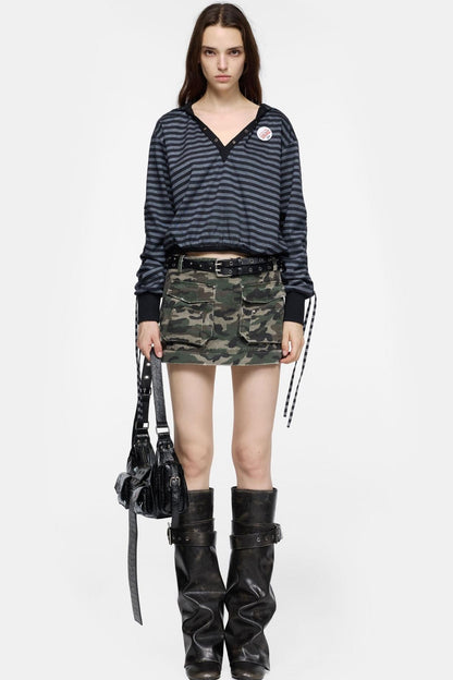 Spice Girl Style Camouflage Skirt