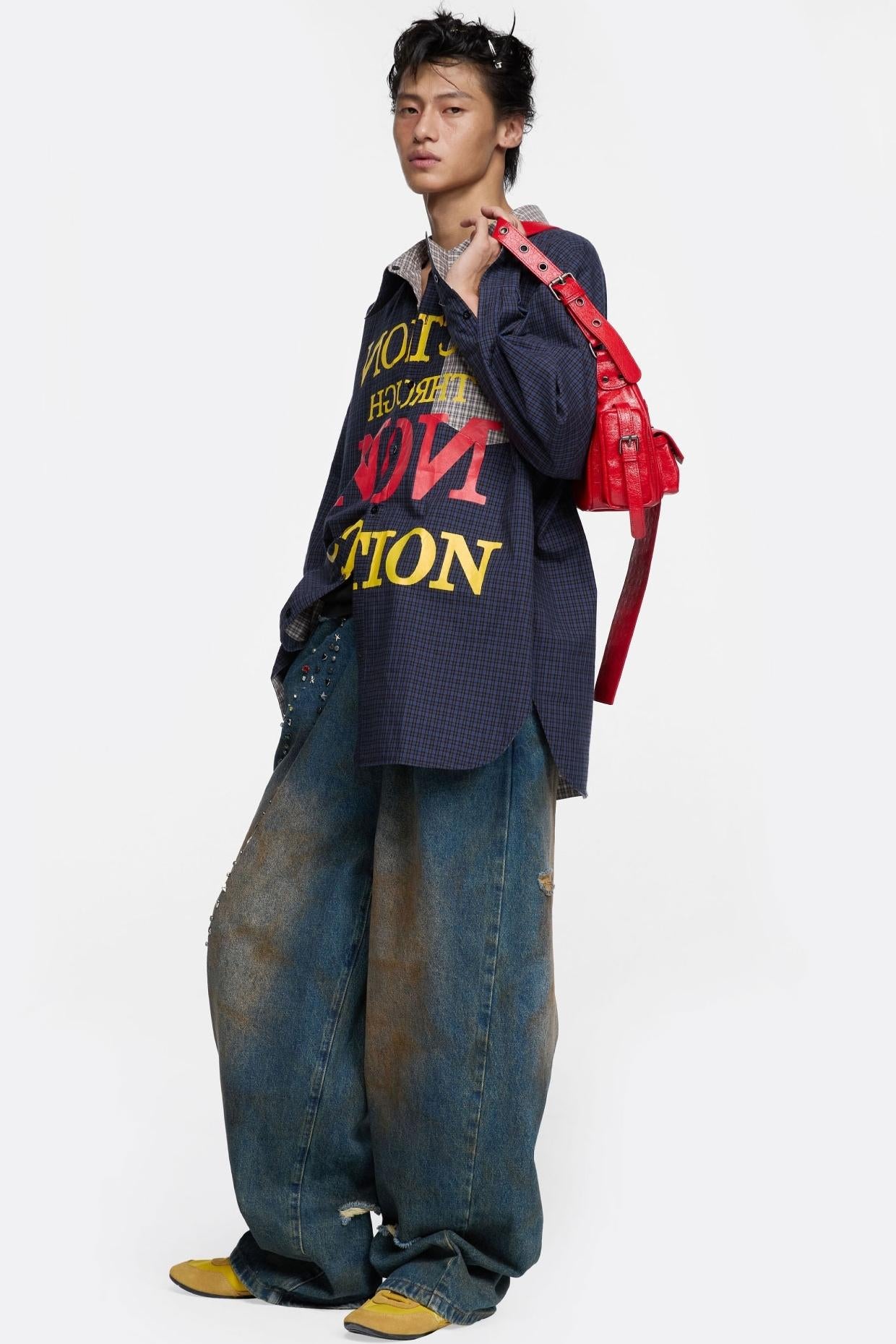 Street Printed Plaid Shirts