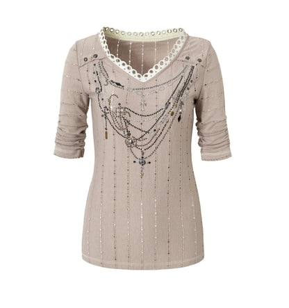 Retro V-Neck Tee Set-Up