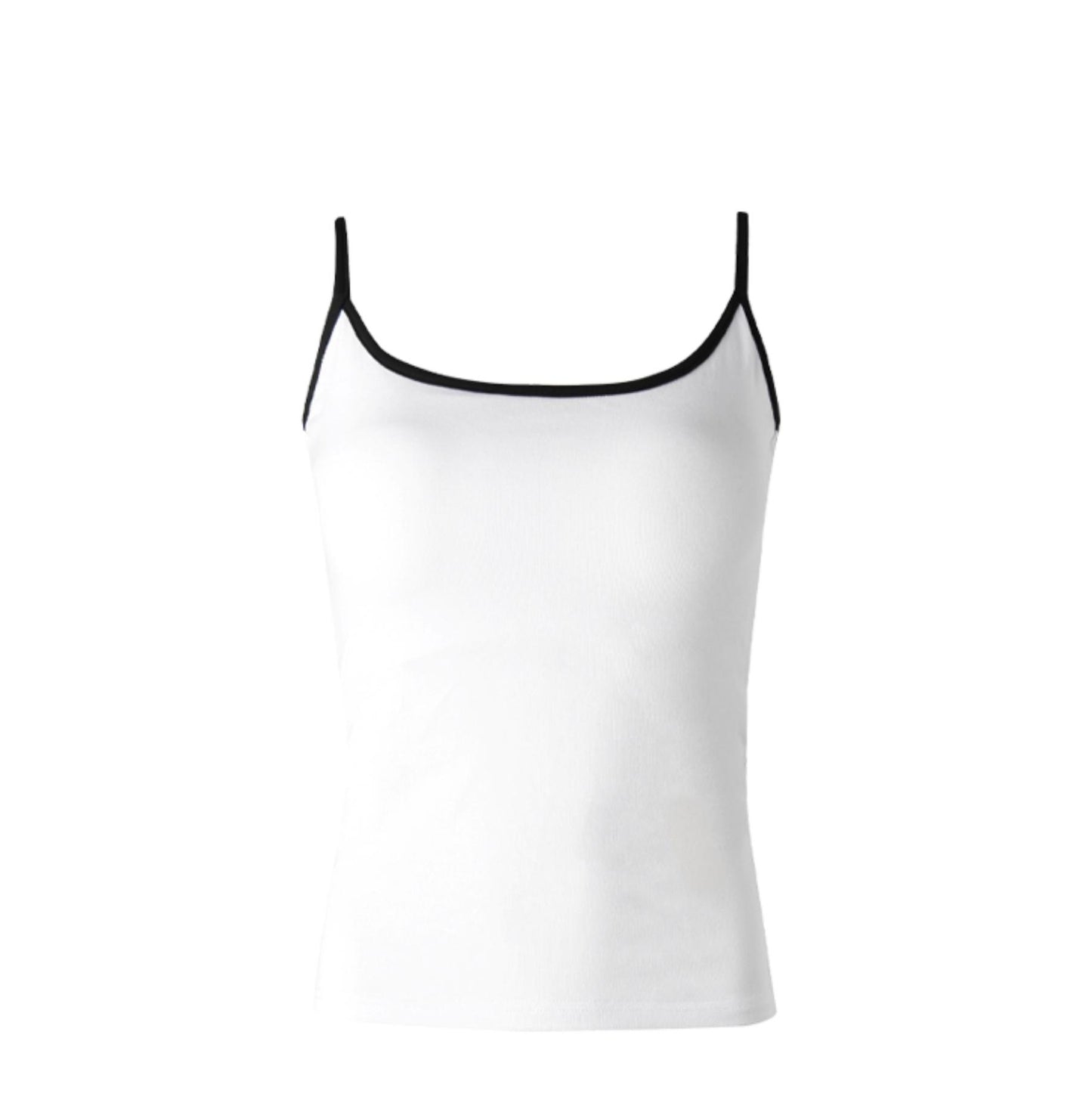 Solid Color U-Tie Slim Camisole