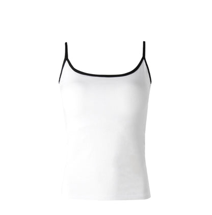 Solid Color U-Tie Slim Camisole