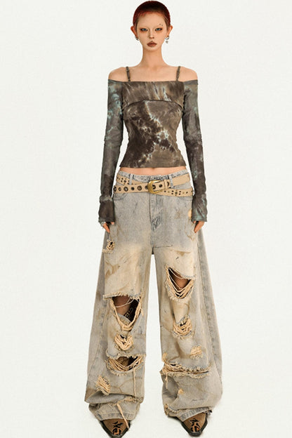 Original Tie-Dye Shoulder Top