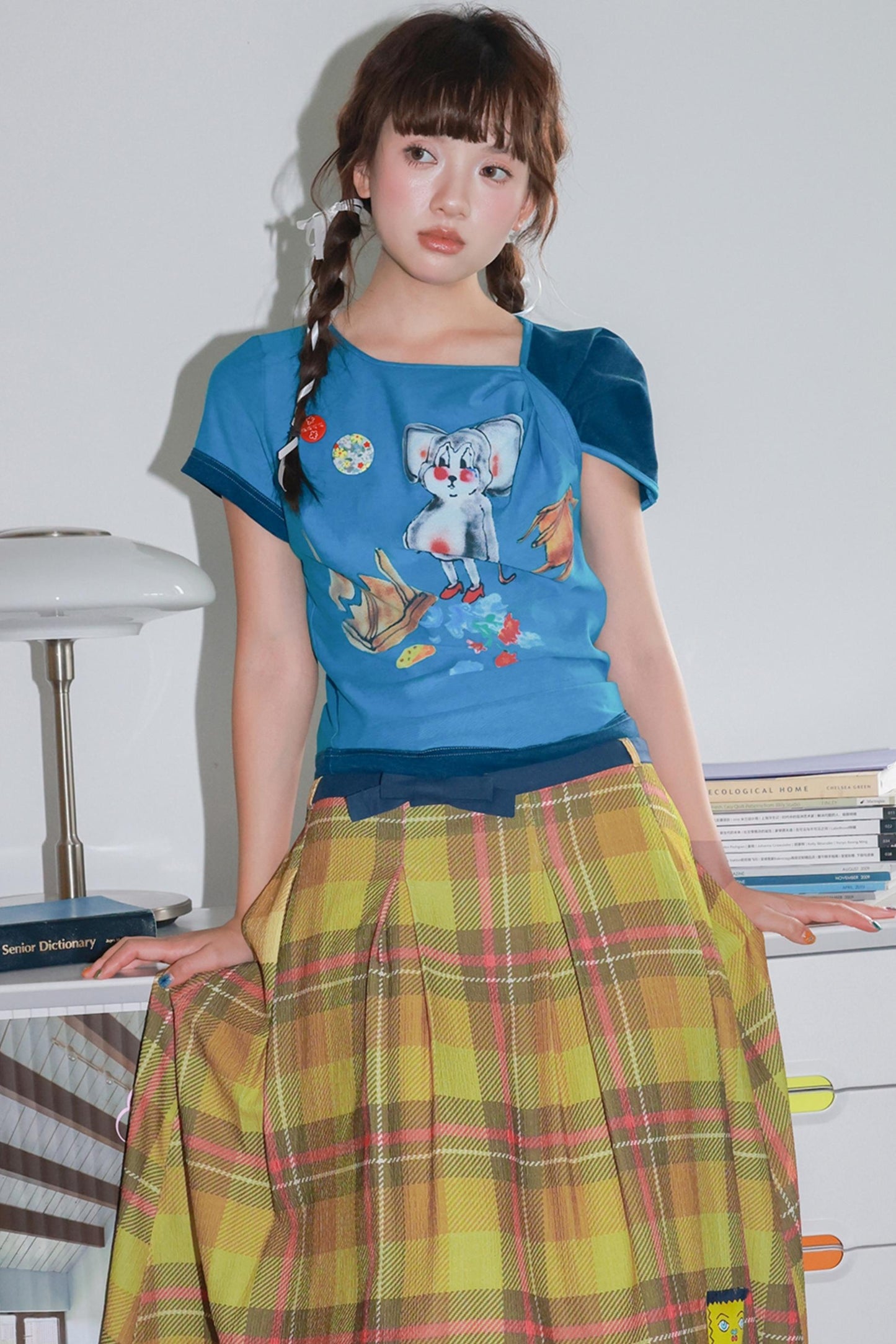 Blue Mouse Kink Design T-Shirt