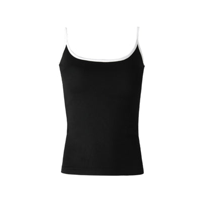 Solid Color U-Tie Slim Camisole