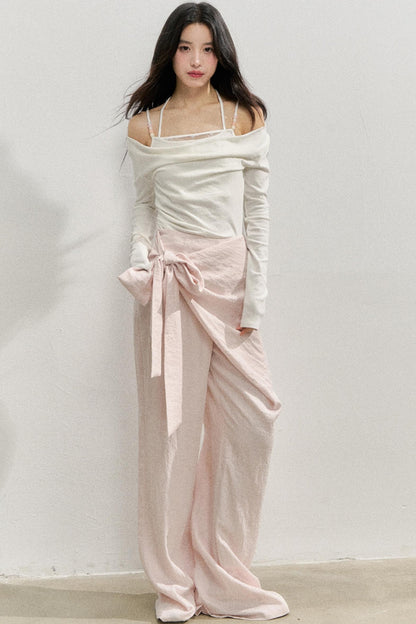 Pinke bequeme Schürzenhose