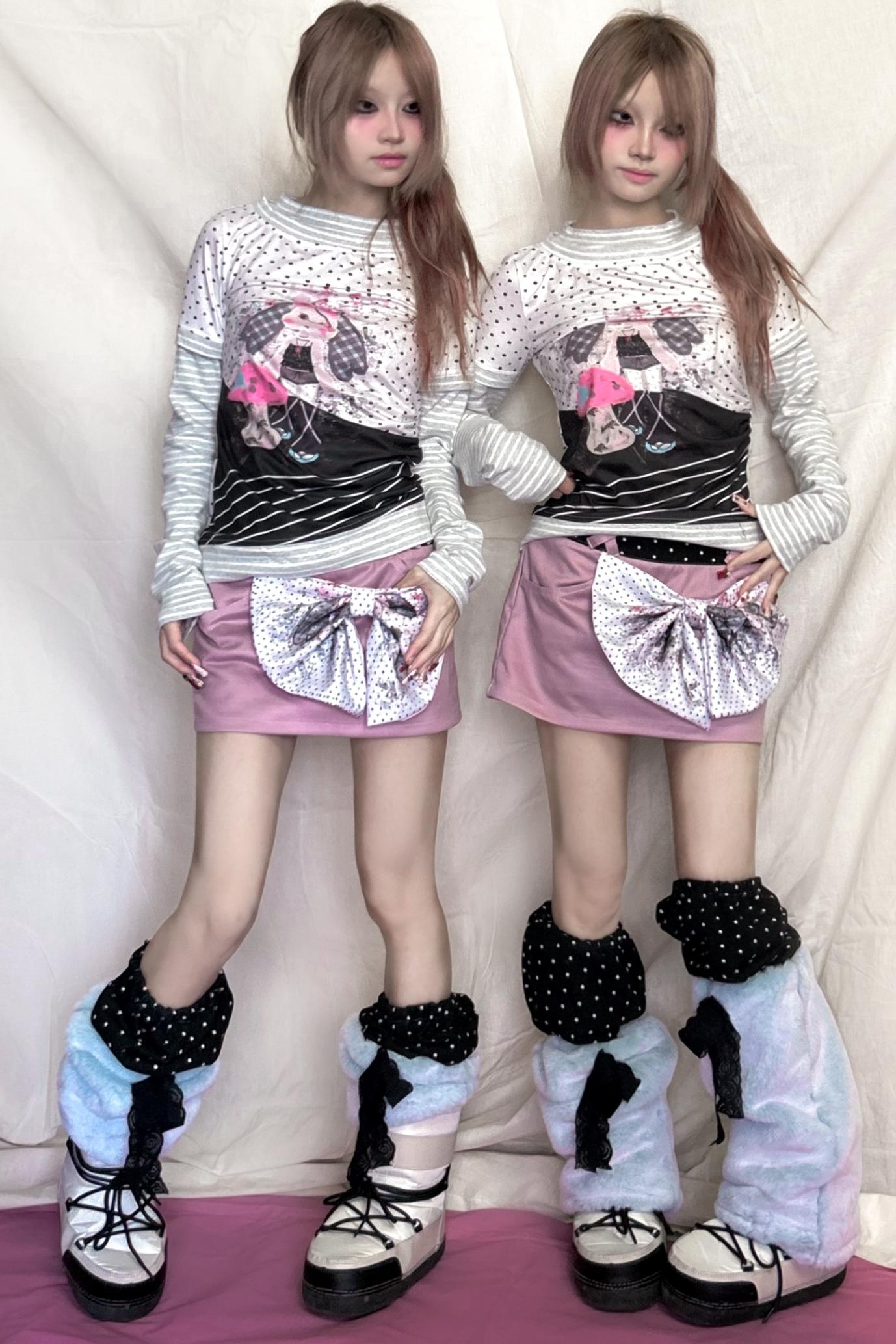 Plush Polka Dot Socks Cover