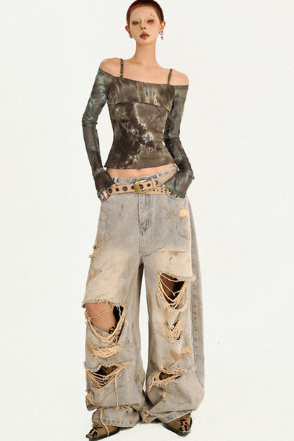 Original Tie-Dye Shoulder Top