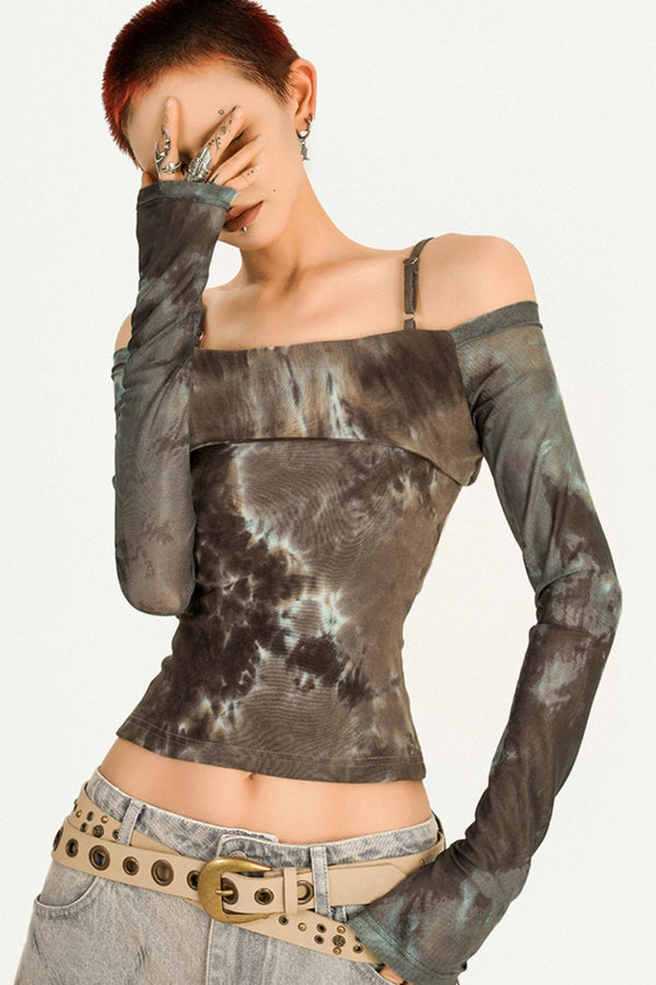 Original Tie-Dye Shoulder Top