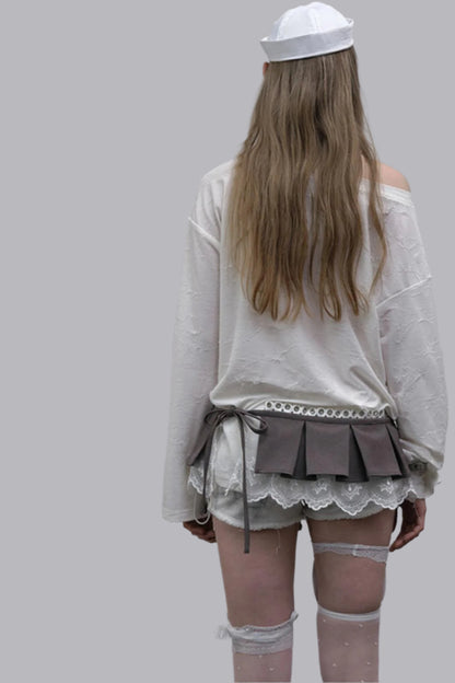 Slouchy One-Shoulder Tee