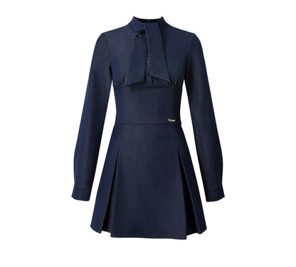 Design Sense Navy Blue Denim Dress