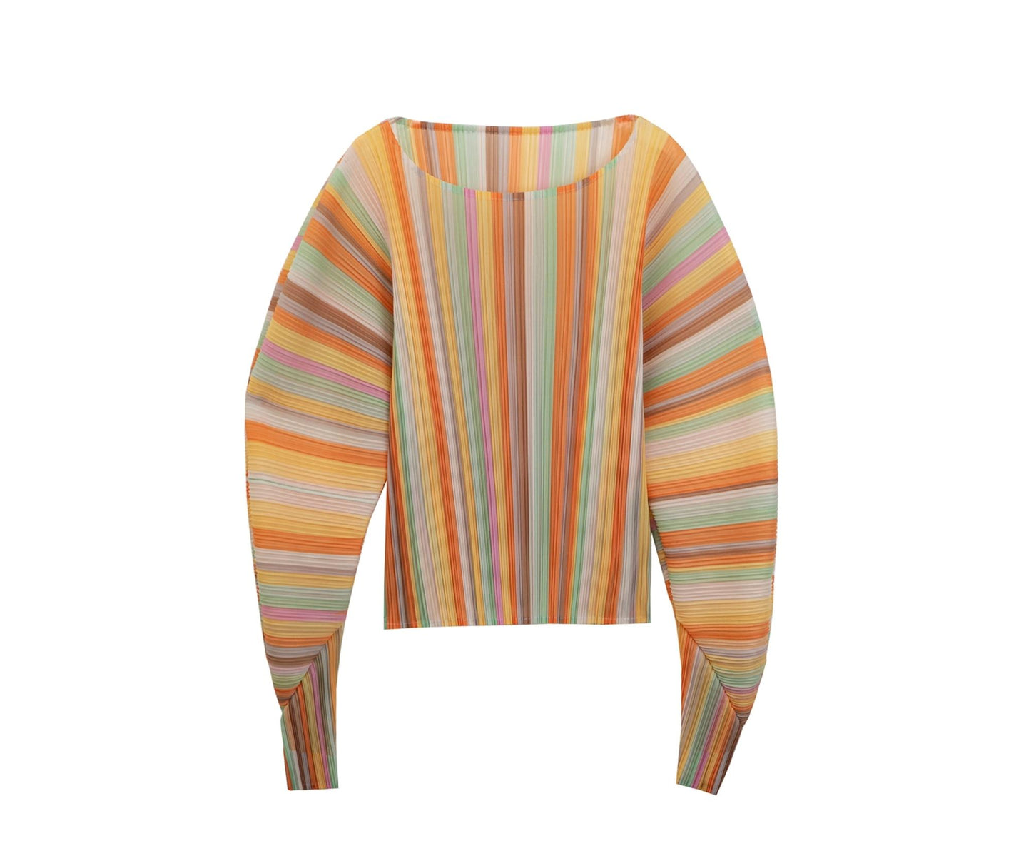 Orange Pleated Bustier Set-Up